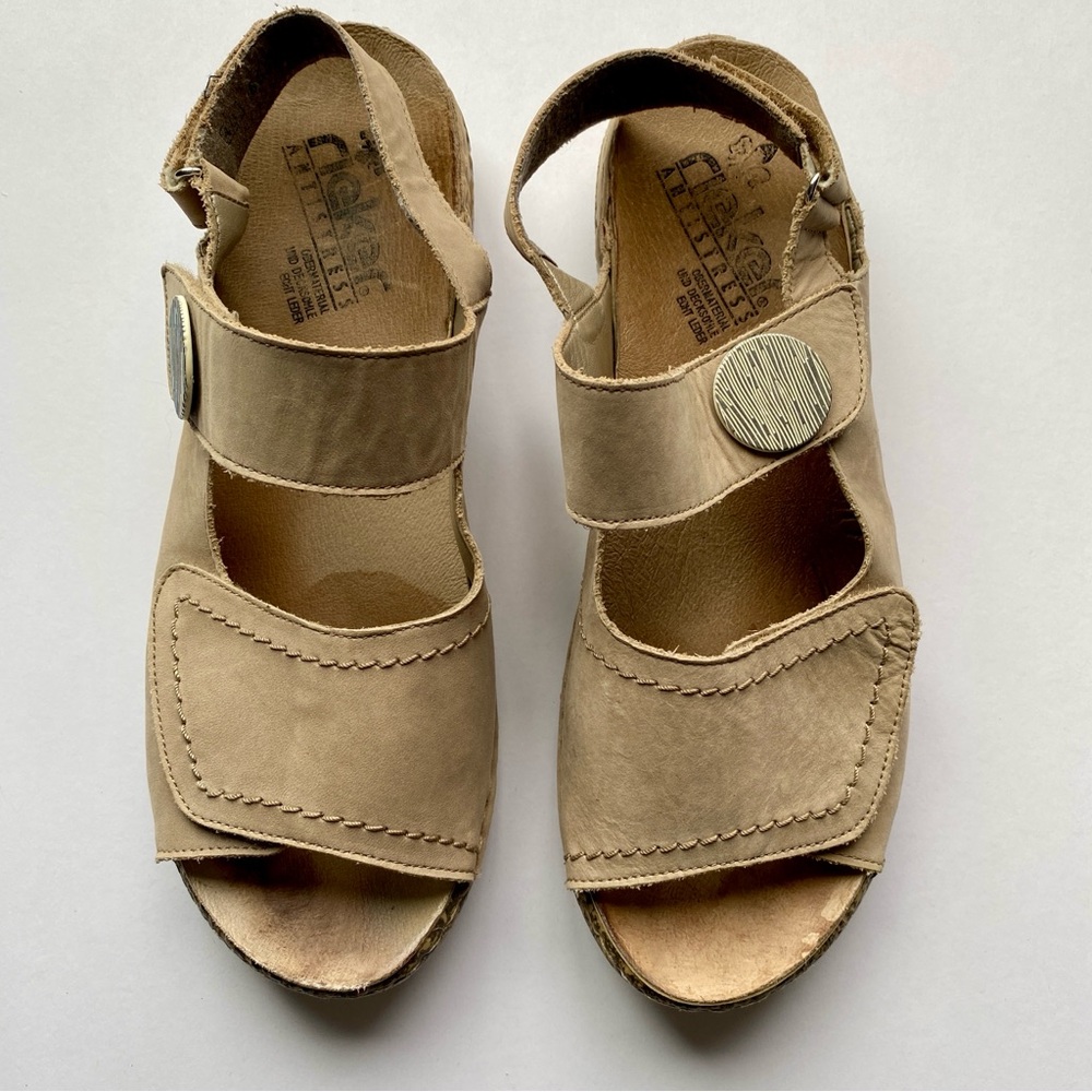 Rieker’s Antistress Adjustable Leather Sandals - Wide Fit
